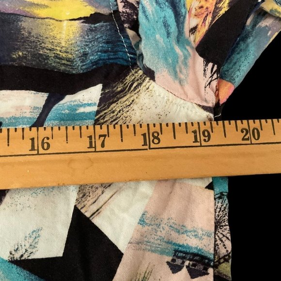 No Boundaries Mens Tropical Button Down Shirt Size Small (34-36) Rayon - Picture 6 of 8